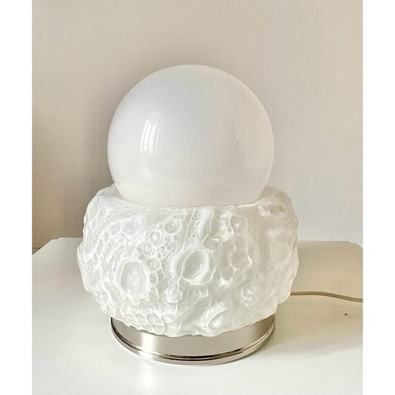 Image 1 of Lampe de table vintage en verre de Murano par Carlo Nason pour Mazzega, Italie 1970