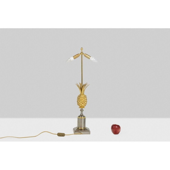 Image 1 of Lampe vintage en bronze doré et tôle pour Maison Charles, France 1970