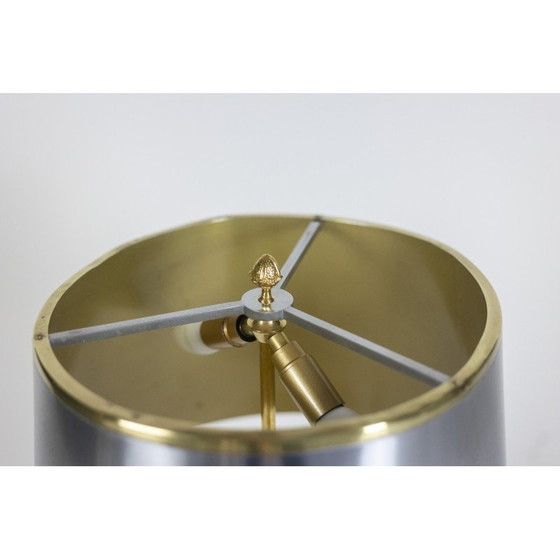 Image 1 of Lampe vintage en bronze doré et tôle pour Maison Charles, France 1970