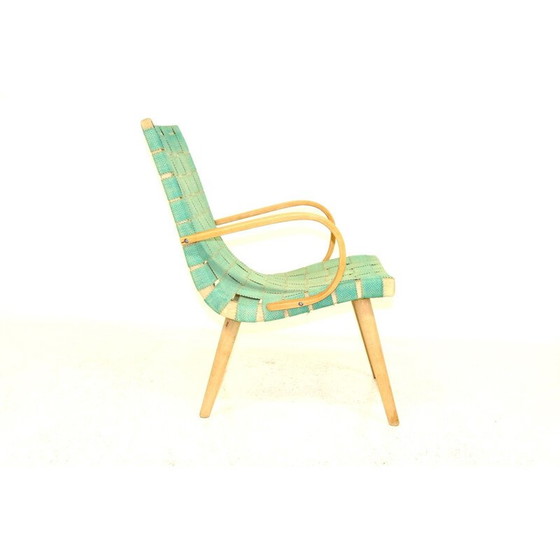 Image 1 of Fauteuil vintage en hêtre, Suède 1970