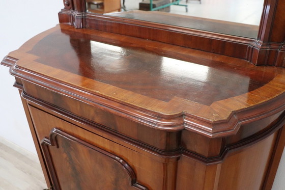 Image 1 of Armoire en bois avec miroir, début du 20e siècle