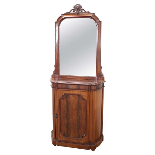 Armoire en bois avec miroir, début du 20e siècle