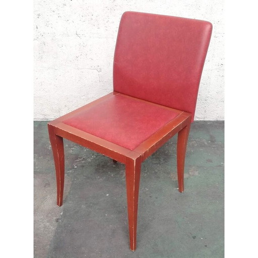 Chaise vintage en bois massif par Didier Gomez pour Ligne Roset