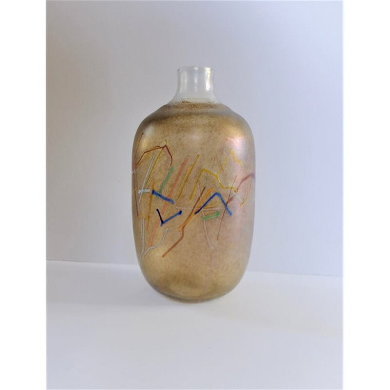 Image 1 of Vase en verre vintage par Bertil Vallien pour Kosta Boda, 1980
