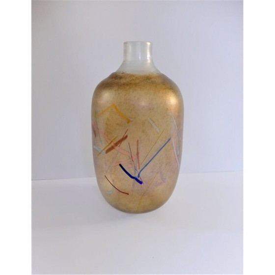 Image 1 of Vase en verre vintage par Bertil Vallien pour Kosta Boda, 1980