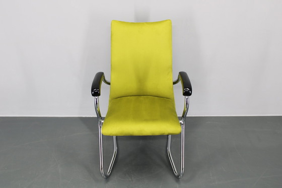 Image 1 of Fauteuil ou chaise de bureau tubulaire allemand des années 1970, restauré