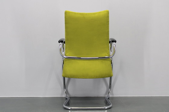 Image 1 of Fauteuil ou chaise de bureau tubulaire allemand des années 1970, restauré