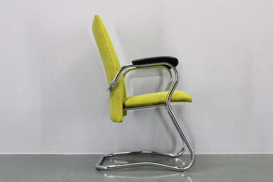 Image 1 of Fauteuil ou chaise de bureau tubulaire allemand des années 1970, restauré