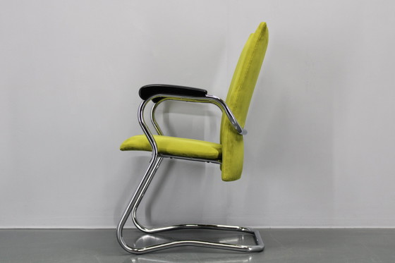 Image 1 of Fauteuil ou chaise de bureau tubulaire allemand des années 1970, restauré