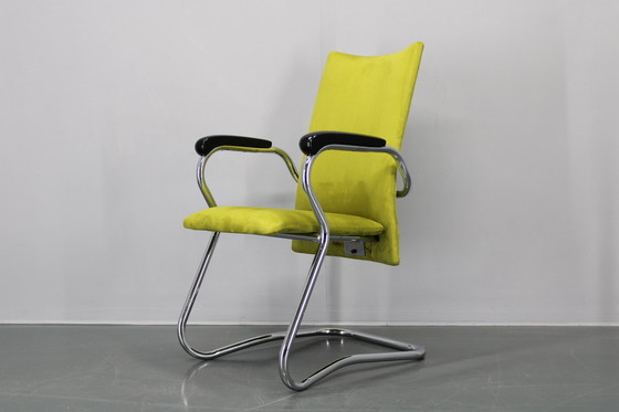 Image 1 of Fauteuil ou chaise de bureau tubulaire allemand des années 1970, restauré