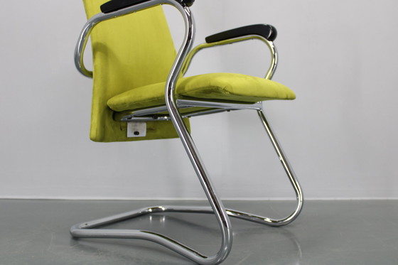 Image 1 of Fauteuil ou chaise de bureau tubulaire allemand des années 1970, restauré