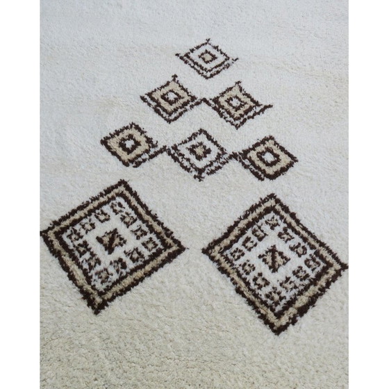 Image 1 of Tapis vintage en laine nouée à la main Beni Ourain, Maroc