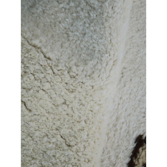 Image 1 of Tapis vintage en laine nouée à la main Beni Ourain, Maroc