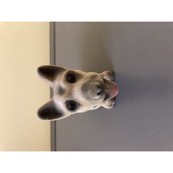 Image 1 of Sculpture vintage d'un chien hochant la tête