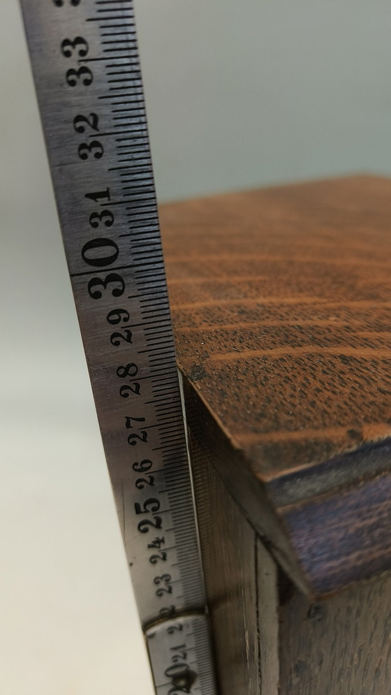 Image 1 of Petit meuble à pipes en chêne 1920 Fumoir