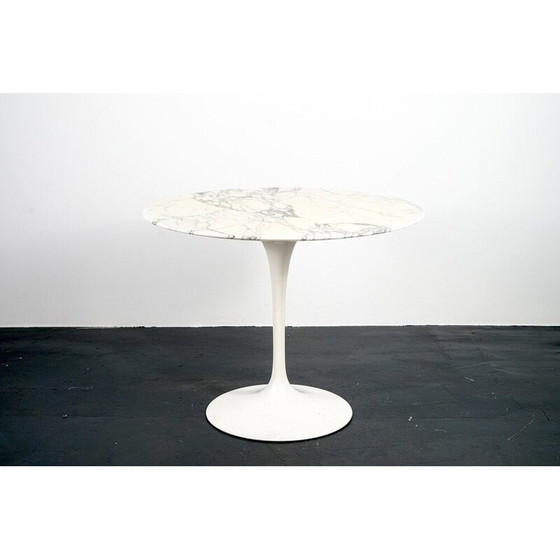 Image 1 of Table de salle à manger vintage en marbre par Eero Saarinen pour Knoll International, Allemagne 1969