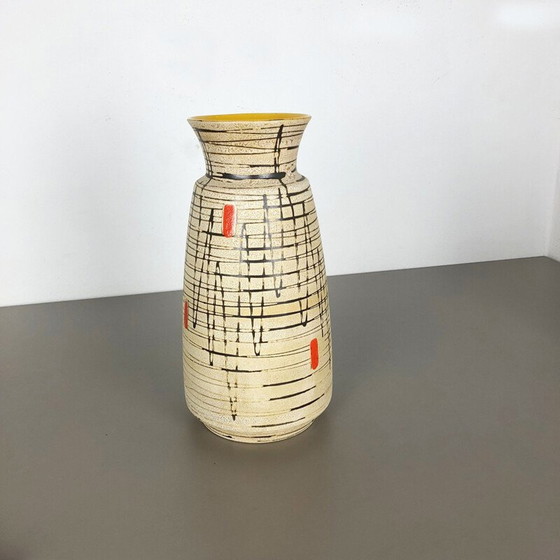 Image 1 of Vase de sol en céramique vintage "526 35" par Bay Ceramics, Allemagne 1960
