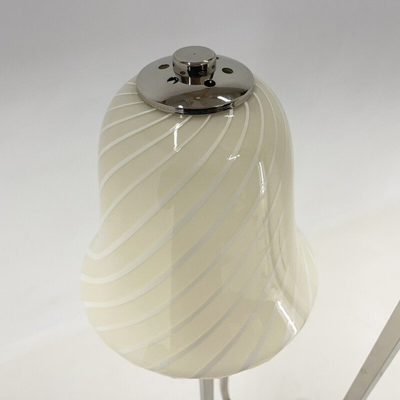 Image 1 of Lampadaire "Magic Mushrooms" italien vintage en chrome et verre de Murano, 1970