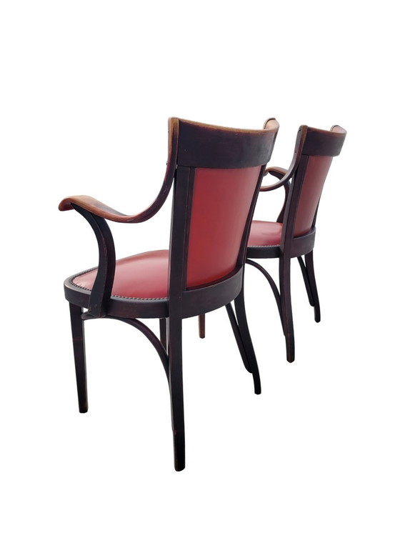 Image 1 of Ensemble De Deux Fauteuils Originaux Thonet Par Adolf Loos