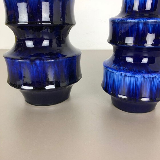Image 1 of Paire de vases en céramique vintage pour Scheurich série 484, Allemagne 1970