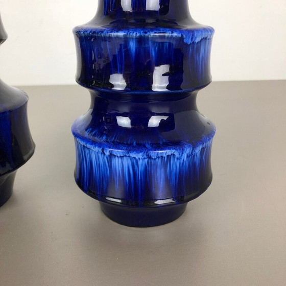 Image 1 of Paire de vases en céramique vintage pour Scheurich série 484, Allemagne 1970