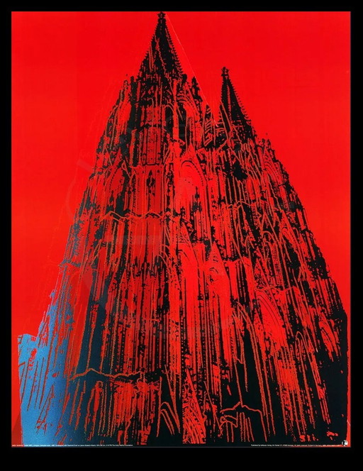 Copie De Warhol, Andy - Kölner Dom / Cologne Cathedral (Red) - Impression D'art