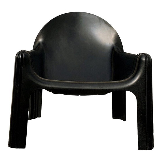 Image 1 of Paire de chaises longues Black Model 4794 par Gae Aulenti pour Kartell, italien, années 1970