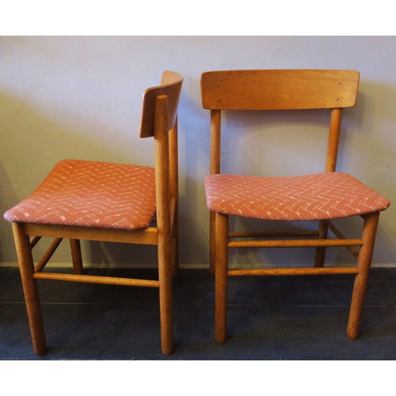 Image 1 of Paire de chaises d'appoint en orme J39 de Borge Mogensen pour Farstrup Mobler 1950s