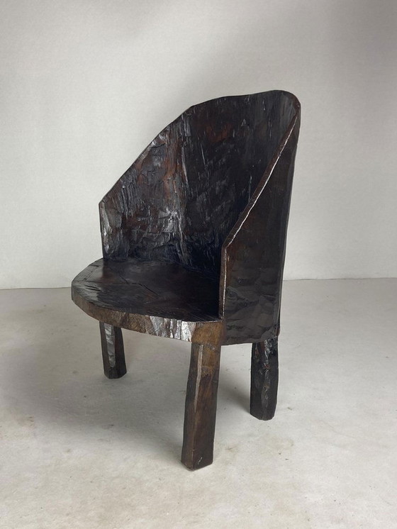 Image 1 of Wabi Sabi Brutalist Indian Naga Tribal Chair, 1890S