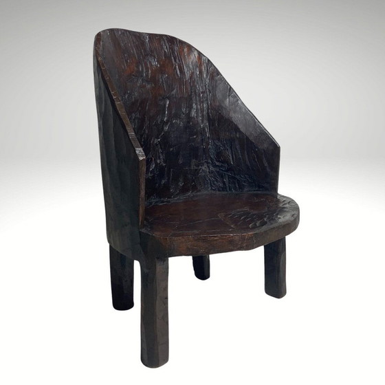 Image 1 of Wabi Sabi Brutalist Indian Naga Tribal Chair, 1890S