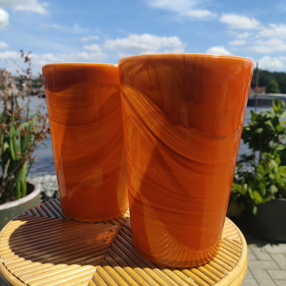 Image 1 of Ensemble de vases à fleurs suédois (verre feuilleté)