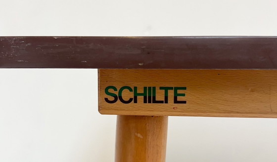 Image 1 of Table d'école Schilte avec plateau en formica, 1970's