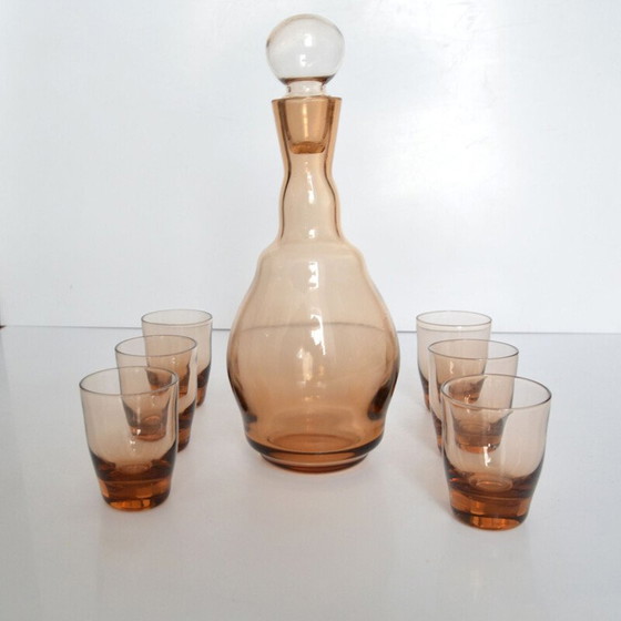 Image 1 of Ensemble de carafe en verre et 6 verres pour Schott Zwiesel, Allemagne, années 1970