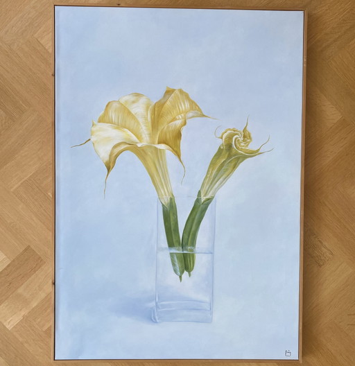 Lys dans un vase en verre
