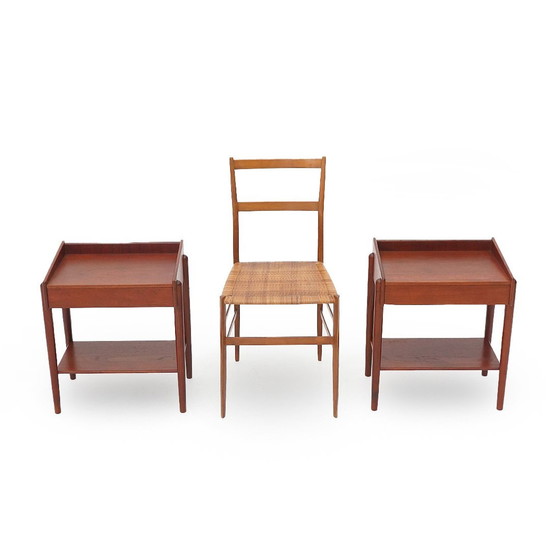 Image 1 of Paire de tables de chevet par Børge Mogensen pour Soborg Mobler, années 1950