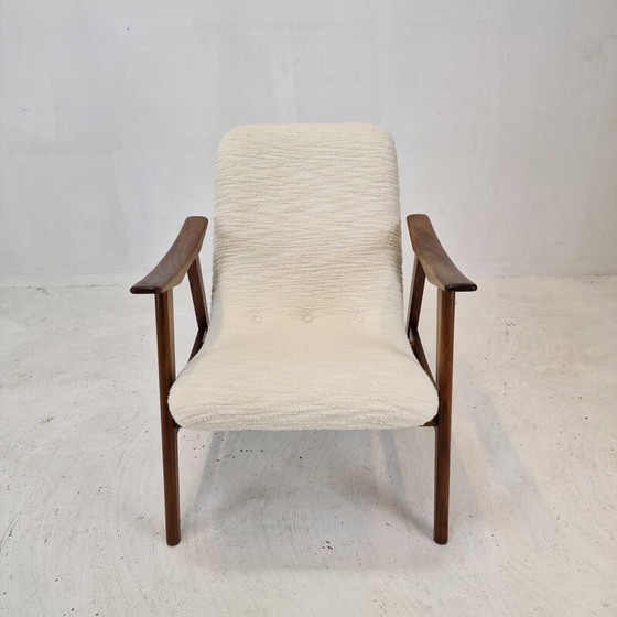 Image 1 of Fauteuil vintage en teck par Louis van Teeffelen, Pays-Bas 1960
