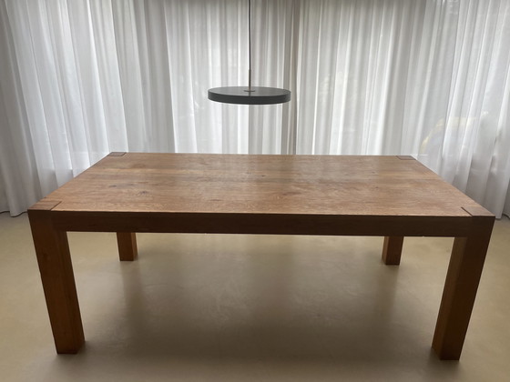 Image 1 of Table de salle à manger en bois de chêne