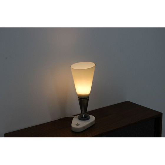 Image 1 of Lampe de table vintage en marbre, 1960
