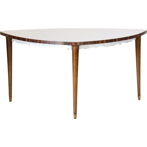 Table basse triangulaire en bois, 1950