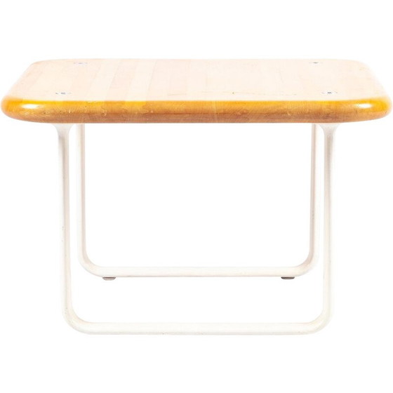 Image 1 of Table basse vintage en bois et métal par Hannah Morrison pour Knoll International, 1970