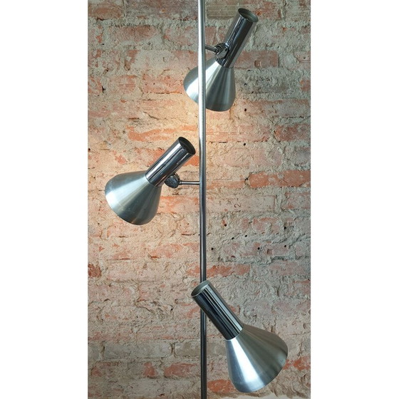 Image 1 of Lampadaire vintage argenté, 1970