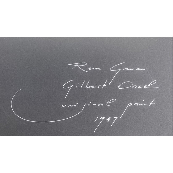 Image 1 of Illustration de mode vintage de René Grau pour Gilbert Orcel, 1947
