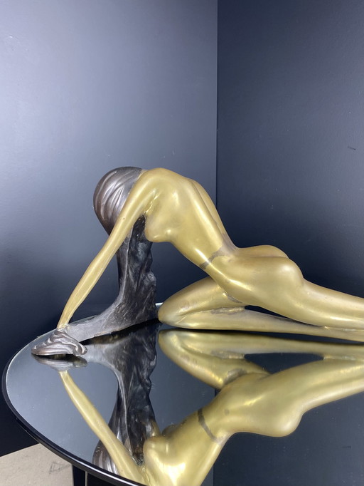 Statue en bronze des années 1920, Art Nouveau / Art Déco