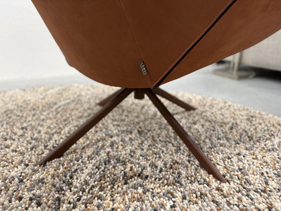 Image 1 of Label Vandenberg Gustav Fauteuil avec pouf Duo Upholstery