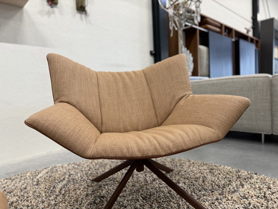 Image 1 of Label Vandenberg Gustav Fauteuil avec pouf Duo Upholstery