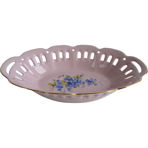 Image 1 of Bol vintage en porcelaine rose de Pirken Hammer, Tchécoslovaquie 1980