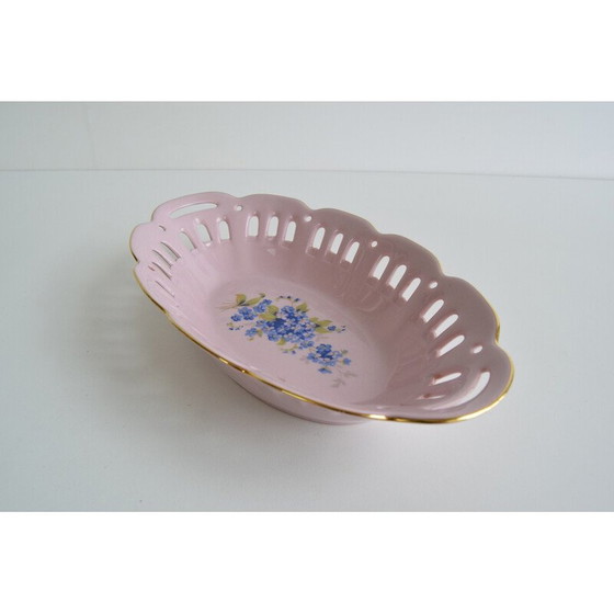 Image 1 of Bol vintage en porcelaine rose de Pirken Hammer, Tchécoslovaquie 1980