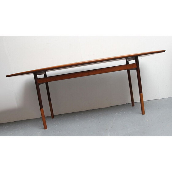 Image 1 of Table basse vintage en bois de rose par Grete Jalk pour Poul Jeppesen, 1960
