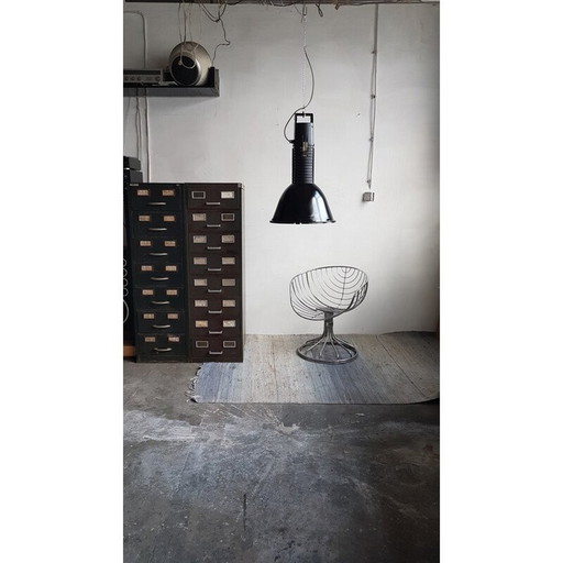 Lampes industrielles vintage de Polam Elgo, 1980