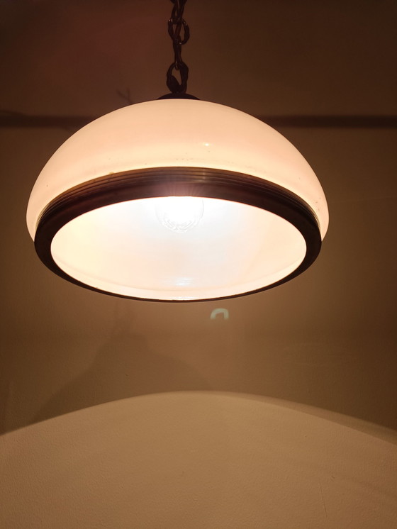 Image 1 of Suspension Opaline Blanche